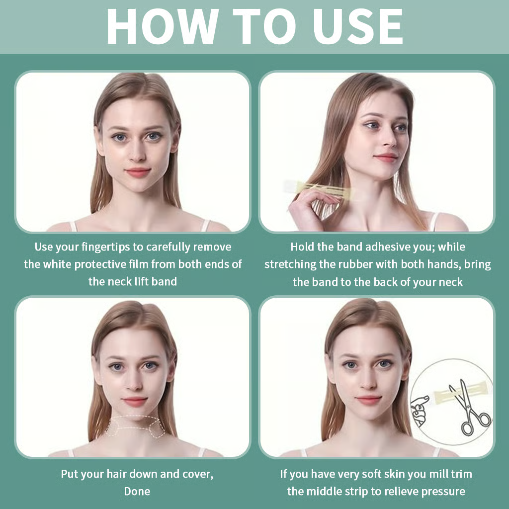 NeckLuxe™ - Instant Neck & Jawline Lift Tape Set