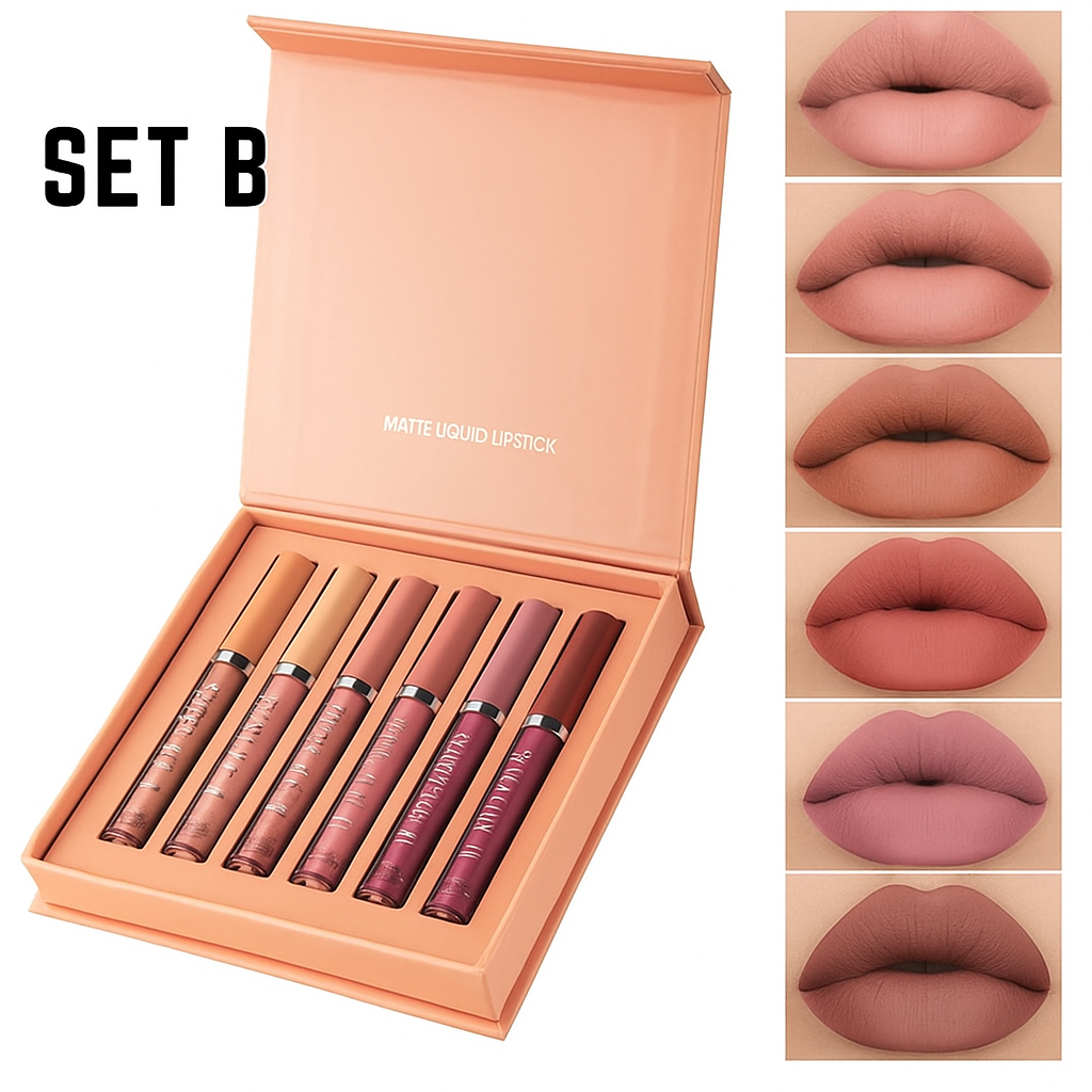 PlushPout™ - Matte Liquid Lipstick (Set of 6)