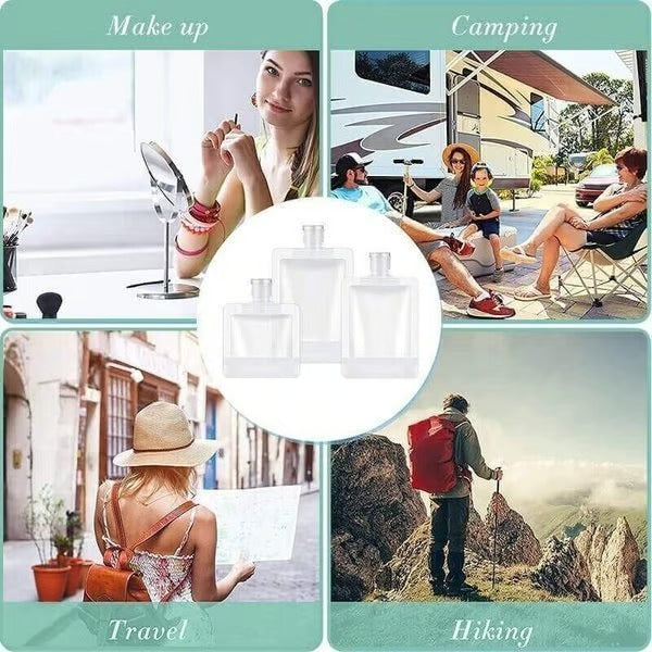 SnapFill™- Portable Travel Fluid Makeup Packing Bag Set