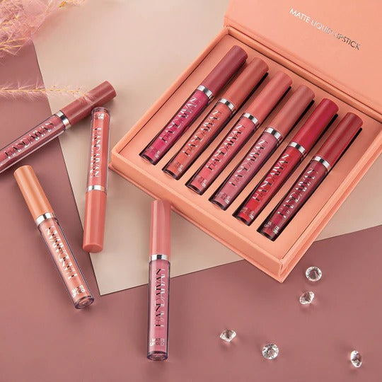 PlushPout™ - Matte Liquid Lipstick (Set of 6)